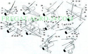 Угольник  (под трос №21) 05.022 ― ЗАПЧАСТИНИ на ДМУ ФРЕГАТ від виробника!    З НАМИ - ЗРУЧНО ТА ВИГІДНО!